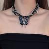 2025 High-End Gothic Punk Necklace: Y2K Dark Style Clavicle Chain for Women