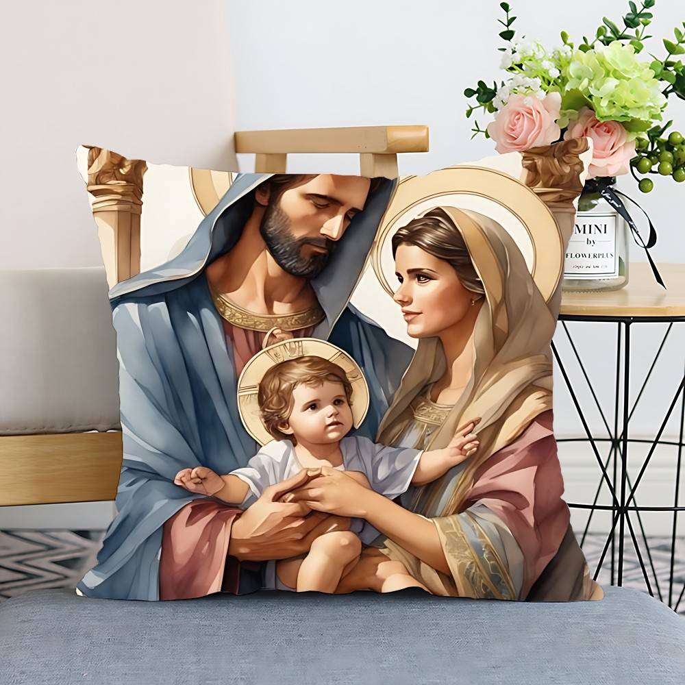 Jesus Christ Pillow Case Cushion Cover Polyester Pillowcase Decorative Sofa Cushion Pillowcase Home Decor