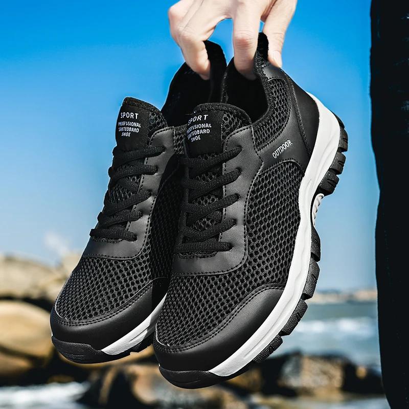 Outdoor Men Hiking Shoes 2025 Breathable Man Comfort Sneakers Boots Desert Training Sneakers Anti-Slip Trekking Shoes Plus