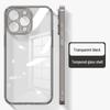 Transparent Glass Case for iPhone 17, 16 Pro Max, 15, 14 - Soft Edge, Drop-Proof Protective Cover