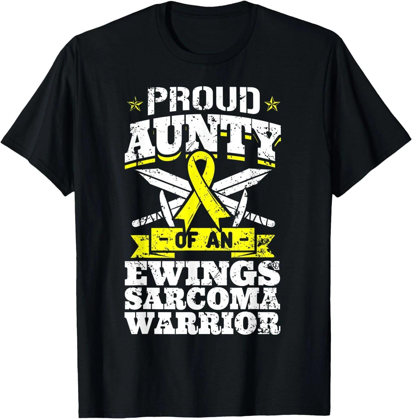 Proud Aunty Of An Ewings Sarcoma Warrior Awareness Ribbon T-Shirt 4XL