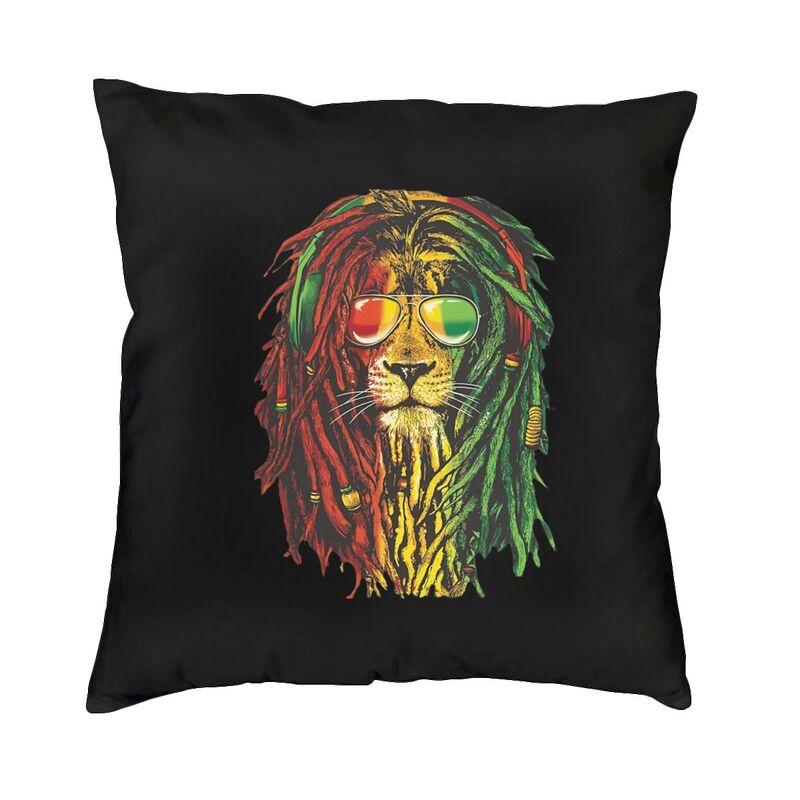Born As A Rasta Cushion Cover Two Side Printing Rastafarian Floor Pillow Case For Living Room Fashion Pillowcase Home Decoration