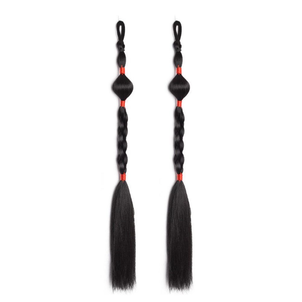 2pcs Lantern Braid Twist Braid Hairpiece Chinese Ancient Braided Ponytails  Photography