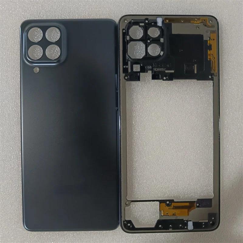 For Samsung Galaxy M53 5G M536 Phone Housing Middle FrameBattery Back Cover Case dhesive Sticker Replacement Parts