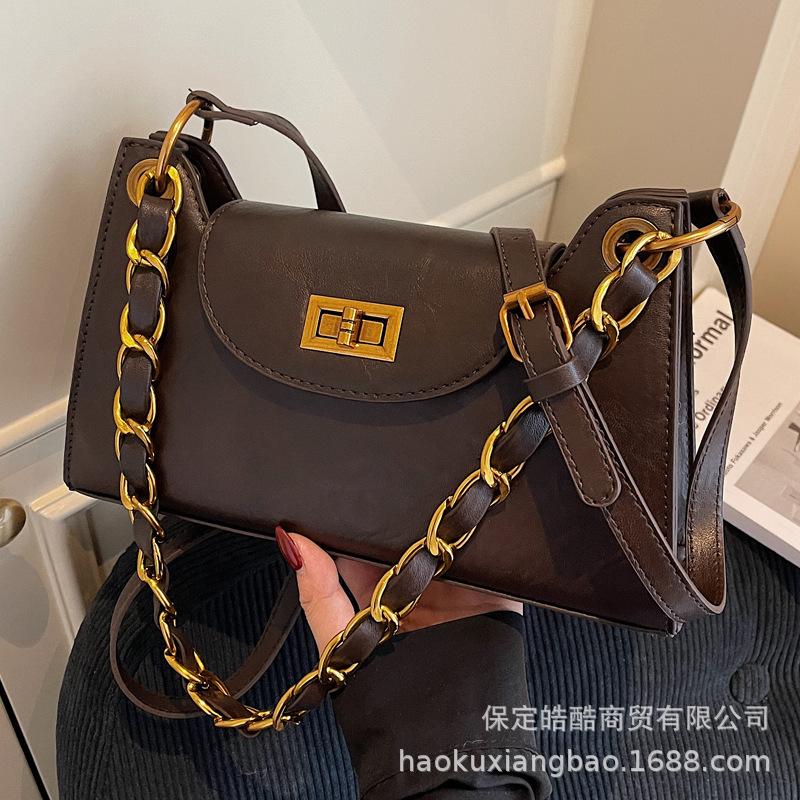 Premium Sense Bag Women's 2025 New Trendy Niche Armpit Bag Going Out To Work Commuting Single Shoulder Crossbody Small Square Bag