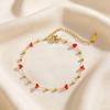 Elegant 18K Gold Titanium Steel Bracelets: European & American Fashion, Non-fading, Women's Versatile Personality Hand Jewelry