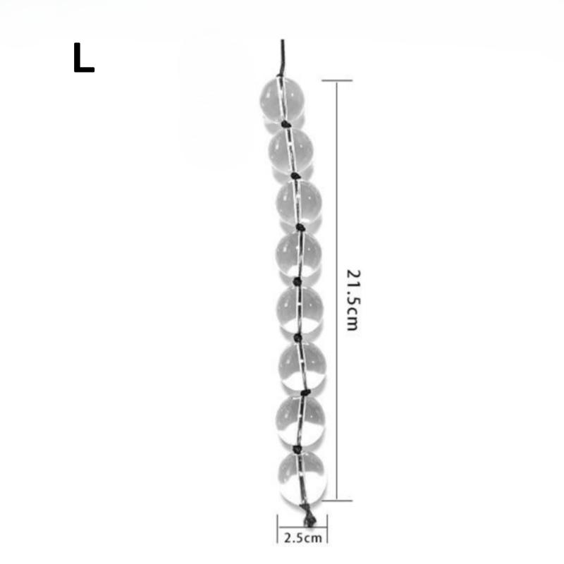4 Sizes Rear Court Pull Glass Beads Anal Balls Butt Plug Sex Toys For Women Transparent Harem Male And Female Masturbation