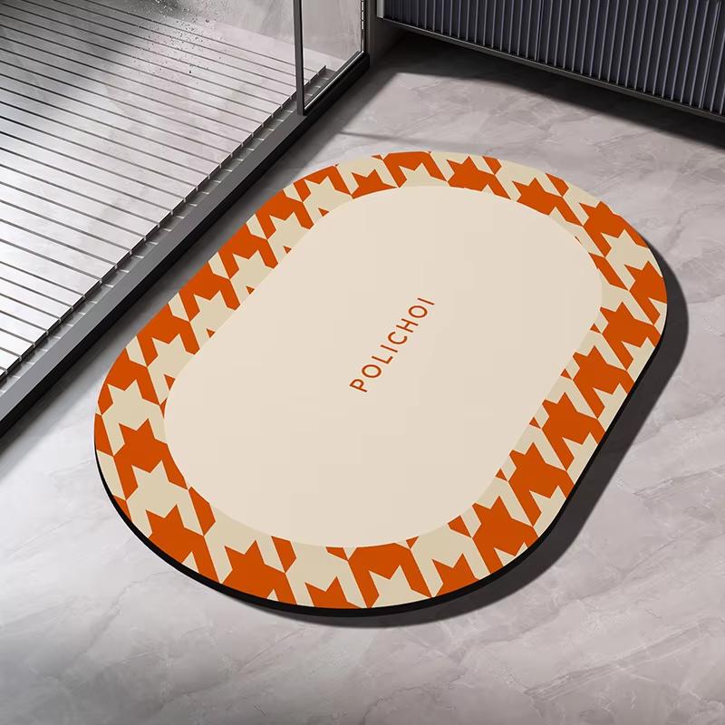 Cute Rabbit Floor Mat Bathroom Mat Door Mat Non-Slip Mat Toilet Floor Rug  Bathtub Floor Mat Welcome Mat