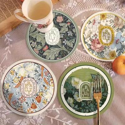 4 roztomilé podložky na horké nádobí, kuchyňské hrnce a podložky pod hrnce, žáruvzdorný stojan na hrnce, protiskluzová sada kulatých podložek, víceúčelové kuchyňské příslušenství na pracovní desku