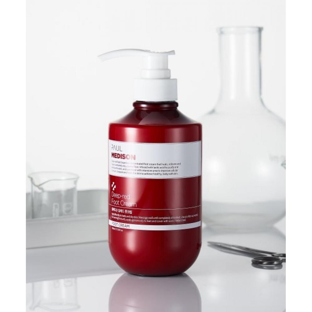 Paulmedison Deep Red Large Capacity Keratin Care Foot Cream 510ml Deep red foot cream 1