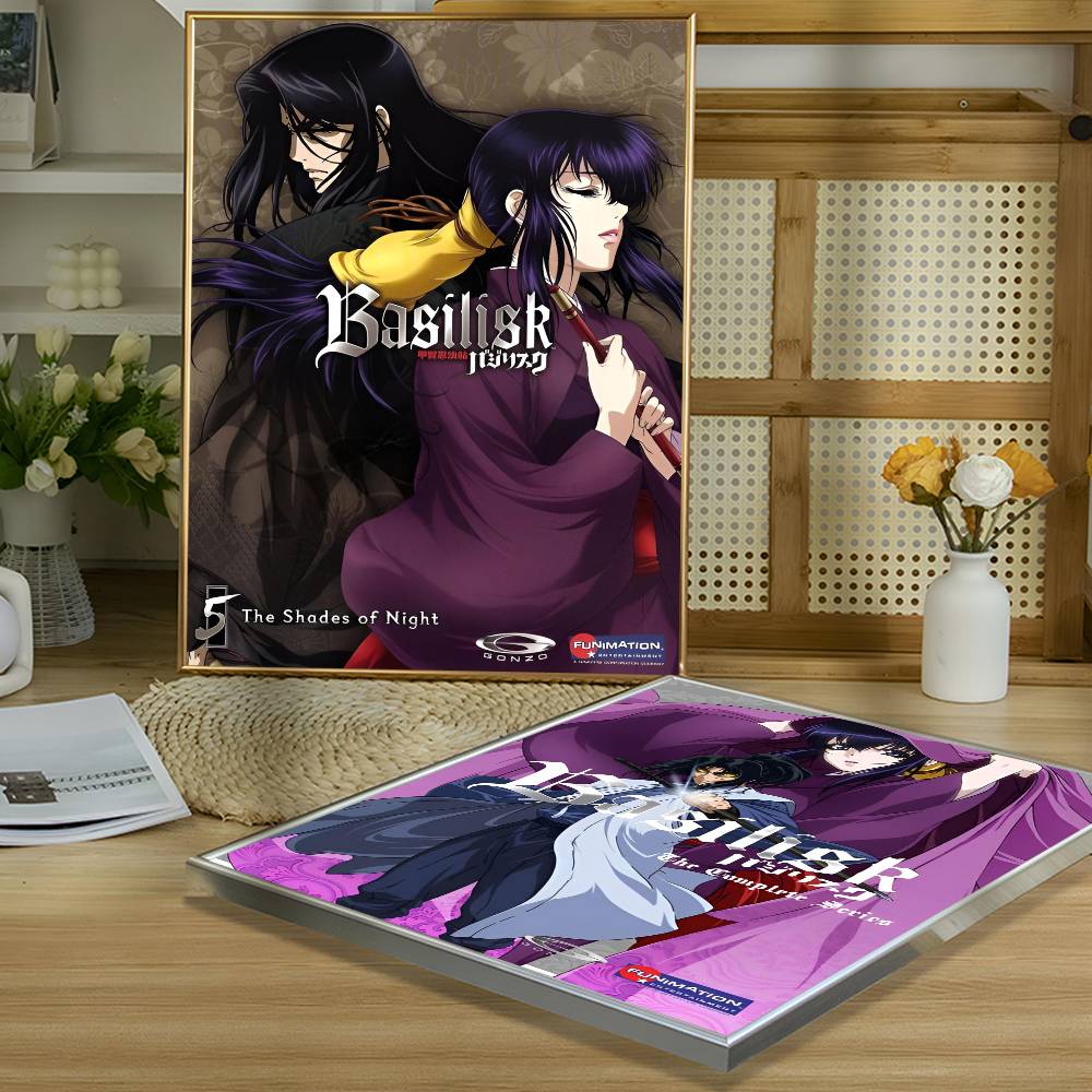 1pc Popular Anime Basilisk Poster Sticker Print Waterproof Wall Art For Living Room Bedroom Home Decor