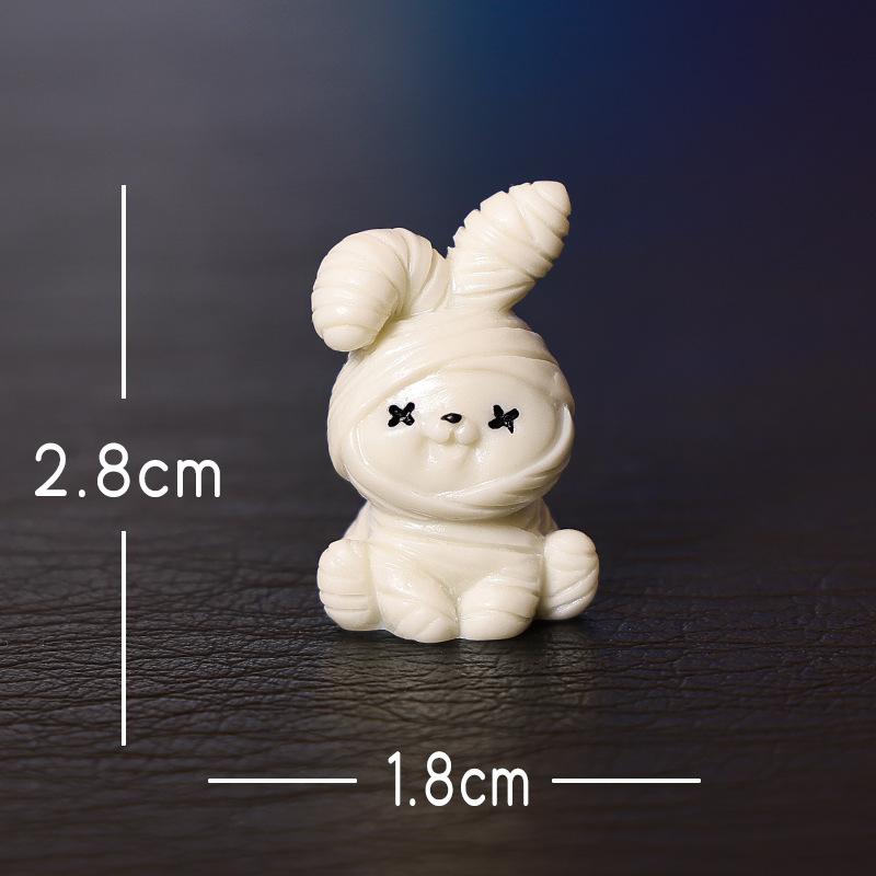 Halloween Creative Skull and Ghost Trinkets for Home, Car, Desktop Resin Craft Decorative Trinkets