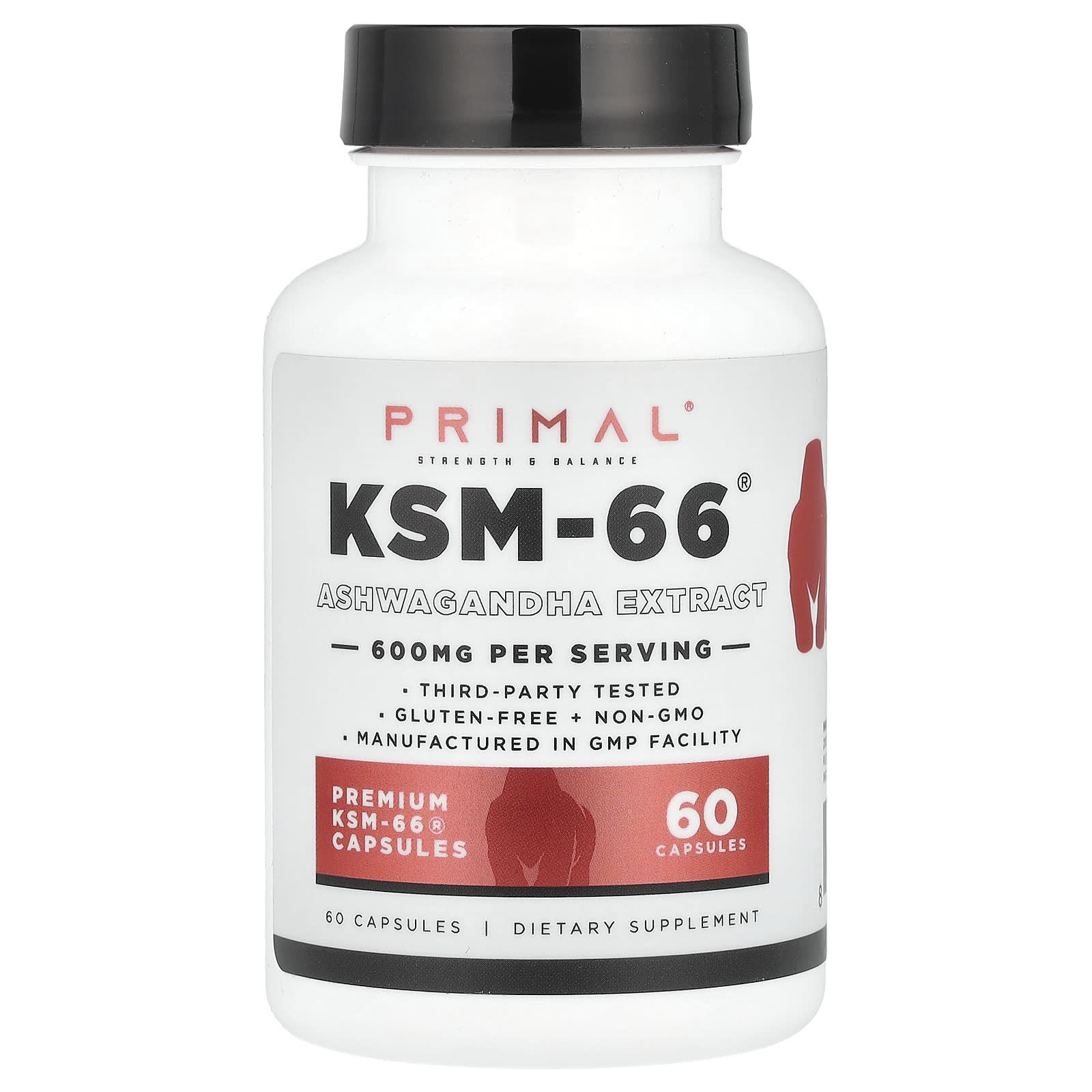 

PrePrimal, KSM-66®, Ashwagandha Extract, 60 Capsules