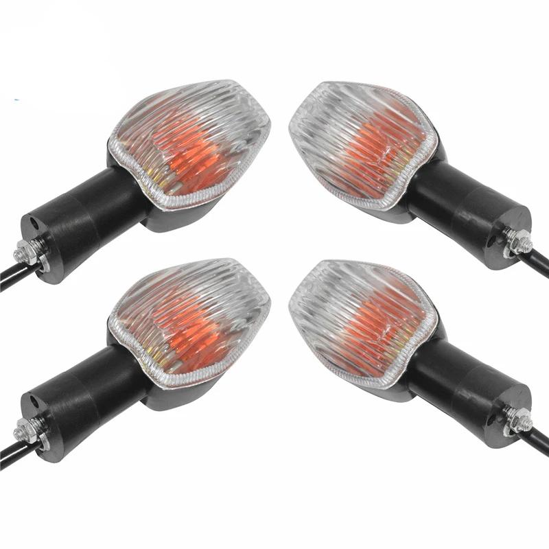 waase For Honda CBR1000RR CBR 1000 RR 2004 2005 2006 2007 4pcs Front & Rear Turn Signals Bulb Light Clear Lens