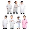 Cotton Childrens Lab Coat With Functional Pockets Science Role Play Costume Adjustable Design Multiple Color Option