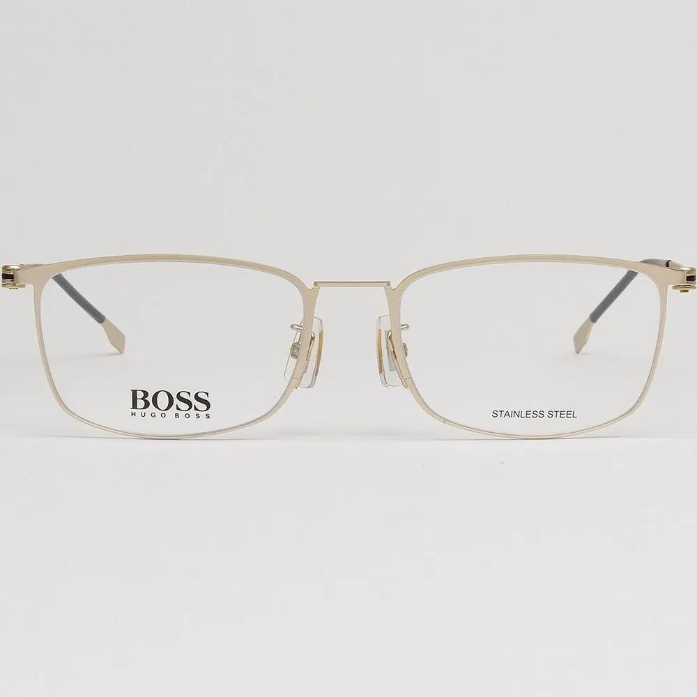 Hugo Boss Eyeglass Frames BOSS1351F AOZ Lightweight Gold Frame Stainless Steel