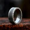New Vintage Nordic Viking Rune Ring For Men Women Simple 316L Stainless Steel Viking Odin Letter Ring Retro Amulet  Gifts