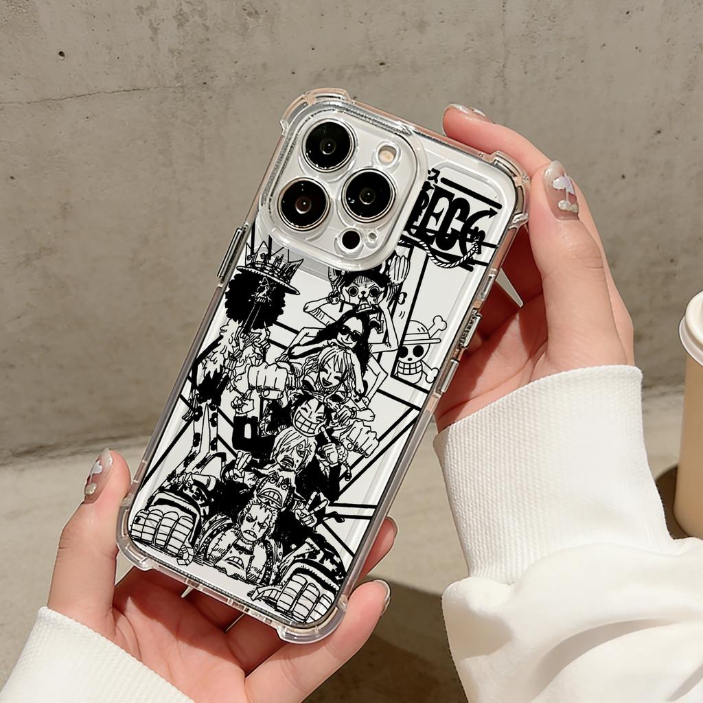 Anime Luffys Zoros Phone Case For iPhone 17 16e 16 15 14 13 12 11 Mini Air Pro Max X XR XSMax 7 8 Plus Anti Fall Clear