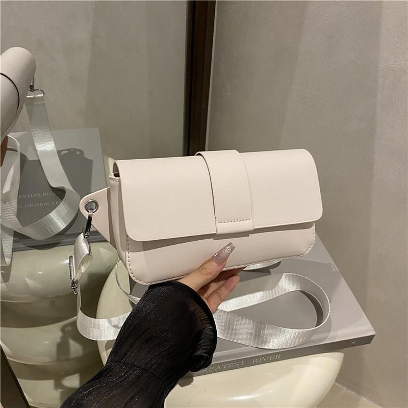 

High-end niche design summer new fashion versatile texture shoulder crossbody mobile phone bag белый