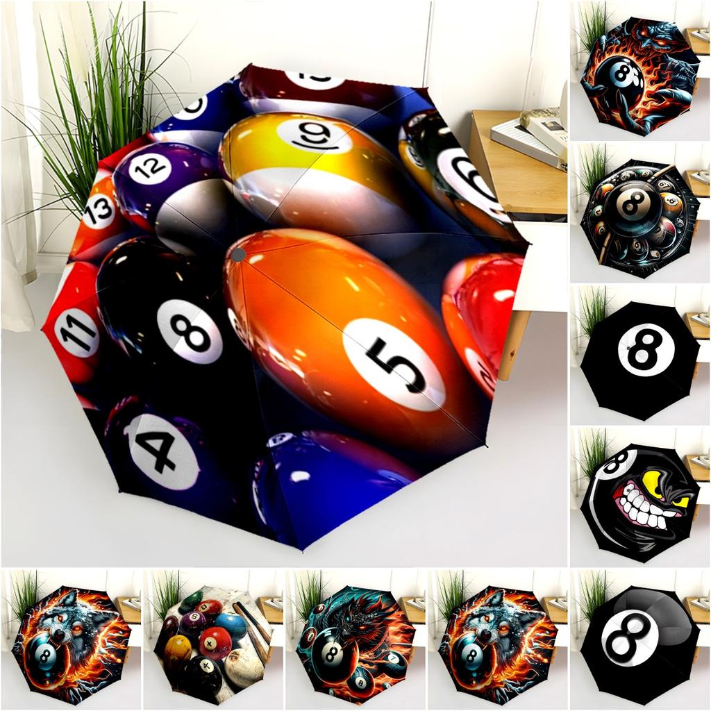 1PC billiards Umbrella Portable Folding Umbrella Iron Frame Hole Bone Structure Outdoor Home Umbrella A9