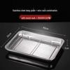 Wutuo Stainless Steel BBQ Grill & Draining Rack with Extra Deep Tray
