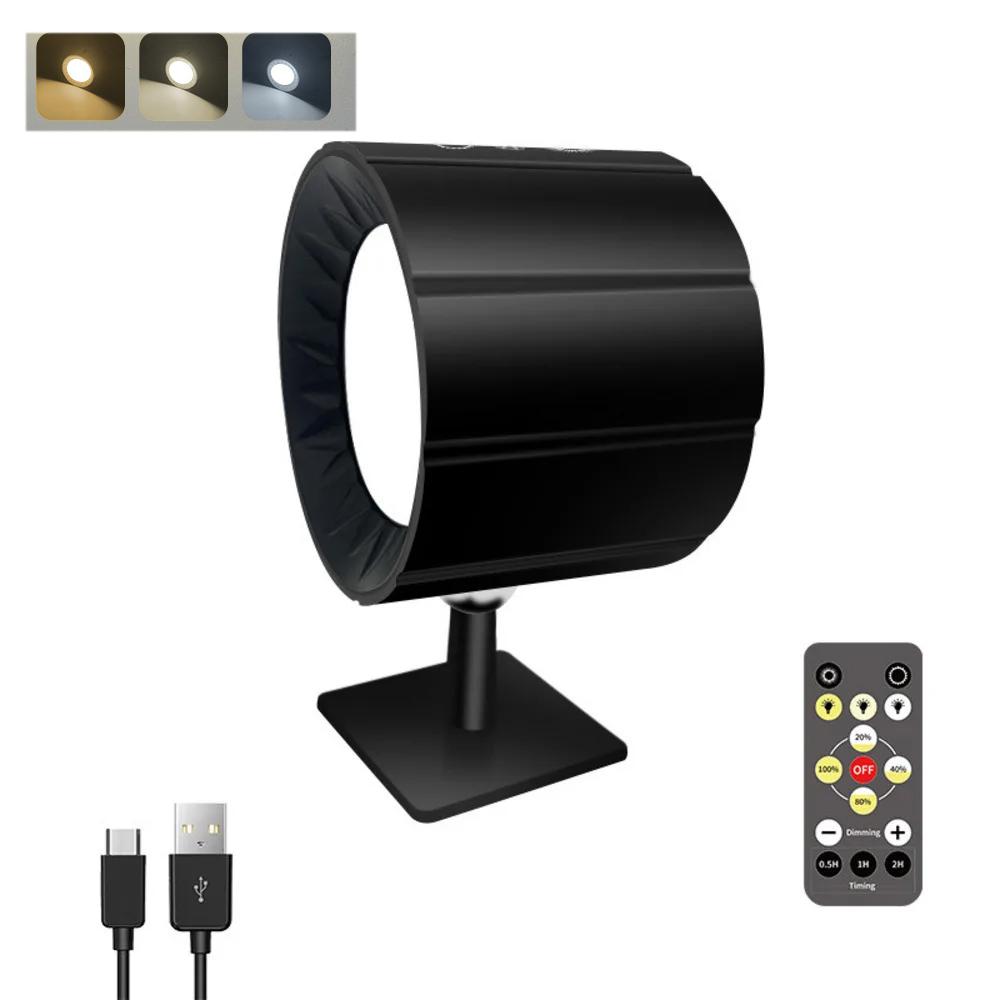 

Двусторонняя светодиодная магнитная настенная лампа, перезаряжаемый прожектор для гостиной, спальни, декоративное окружающее освещение, на батарейках 1W