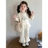 Herbst Mädchen Zweiteiler Sweatshirt & Hose Set - Stilvolles Kinder Outfit