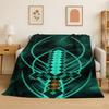Classic SSandbox Cartoon Pixel Bulding Game Flannel Blanket Soft Warm Throw Blanket for Bedroom Living Room Bed Travel Gift