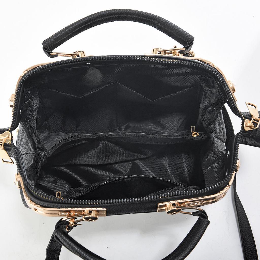 Kissenförmige Handtasche 2025: Stilvolle Damen-Schultertasche mit großem Fassungsvermögen und Stickerei