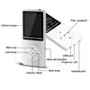 Audio Player Large Screen MP4 Language Selection Music Players Black