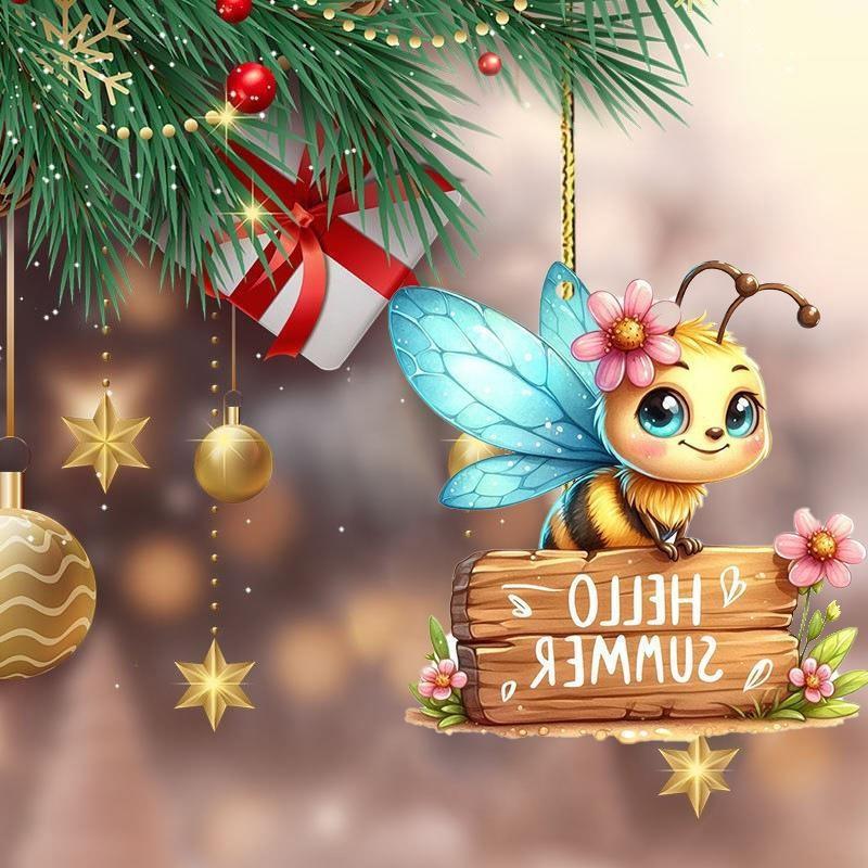 Cute Minimalist Acrylic Bee Car Decoration Gift For Festive Charm Interior