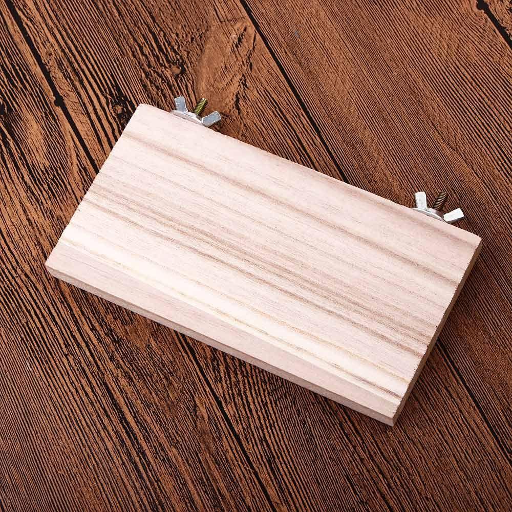 Budgie Mice Wooden Hamster Cage Grinding Paw Wood Stand Platform Bird Perches Platform Parrot Rack Pet Supplies