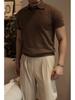 Men's Solid Color Short Sleeve Polo Shirt - Trendy, Versatile, and Youthful Style for Summer
