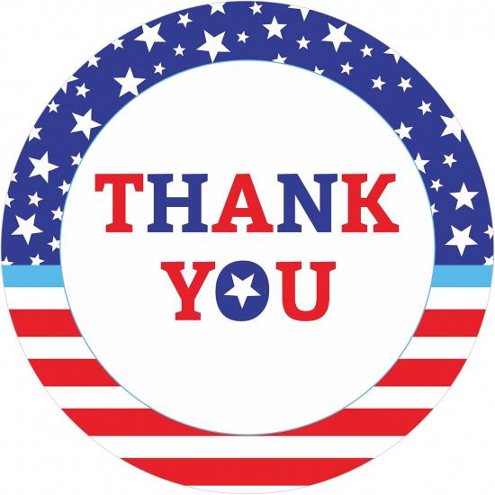 Patriotic Stickers n Flag Stickers - 480Pcs 1.5 Inch Self-Adhesive Heart 4th of July Sticker  Flag Sticker for Envelopes Seals, 4th of July Memorial Round