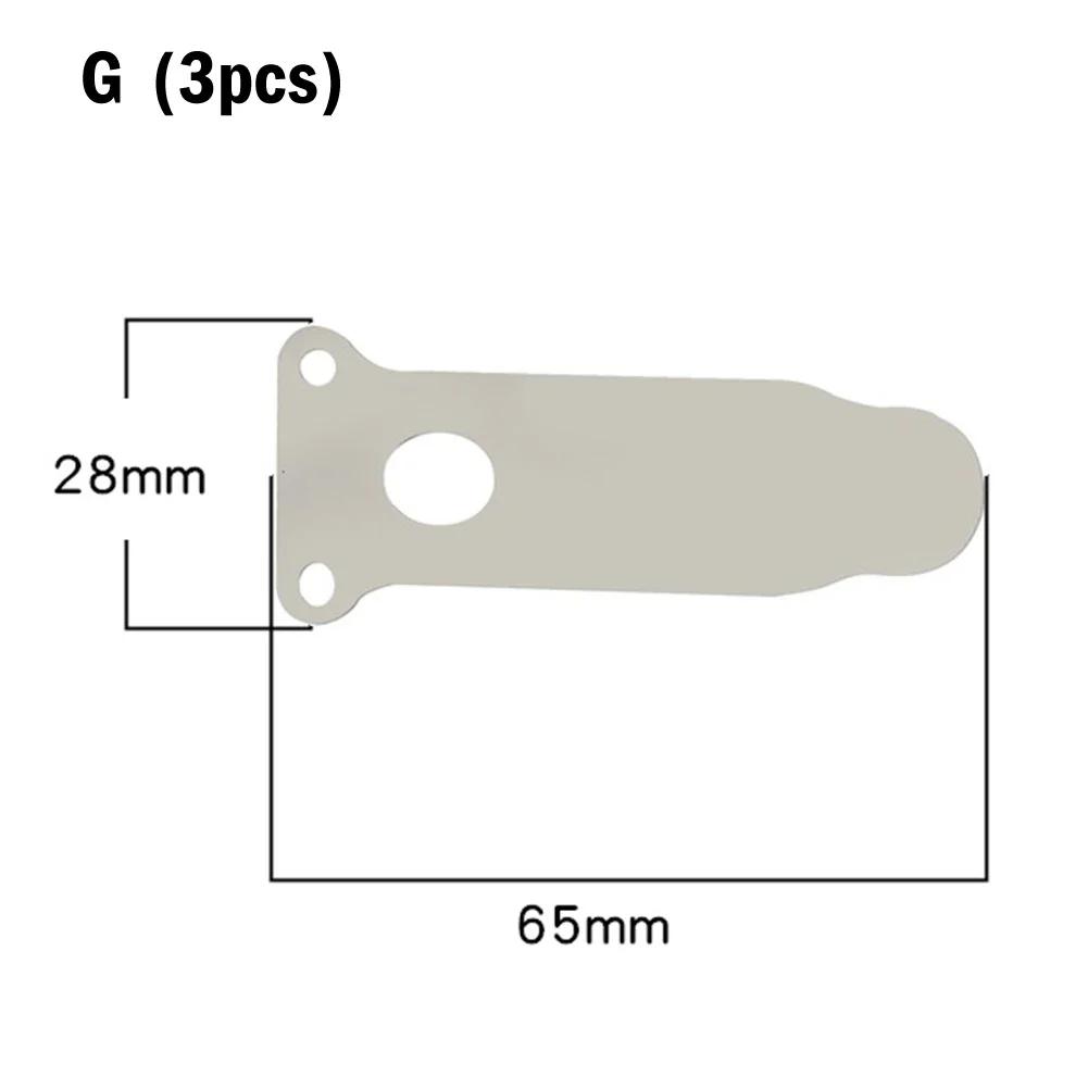 3Pc Silent Oil-Free Valve Plate Cylinder Head Plate Iron Sheet For Air Compressor Pump Head Belt Piston Machine Power Tool Parts