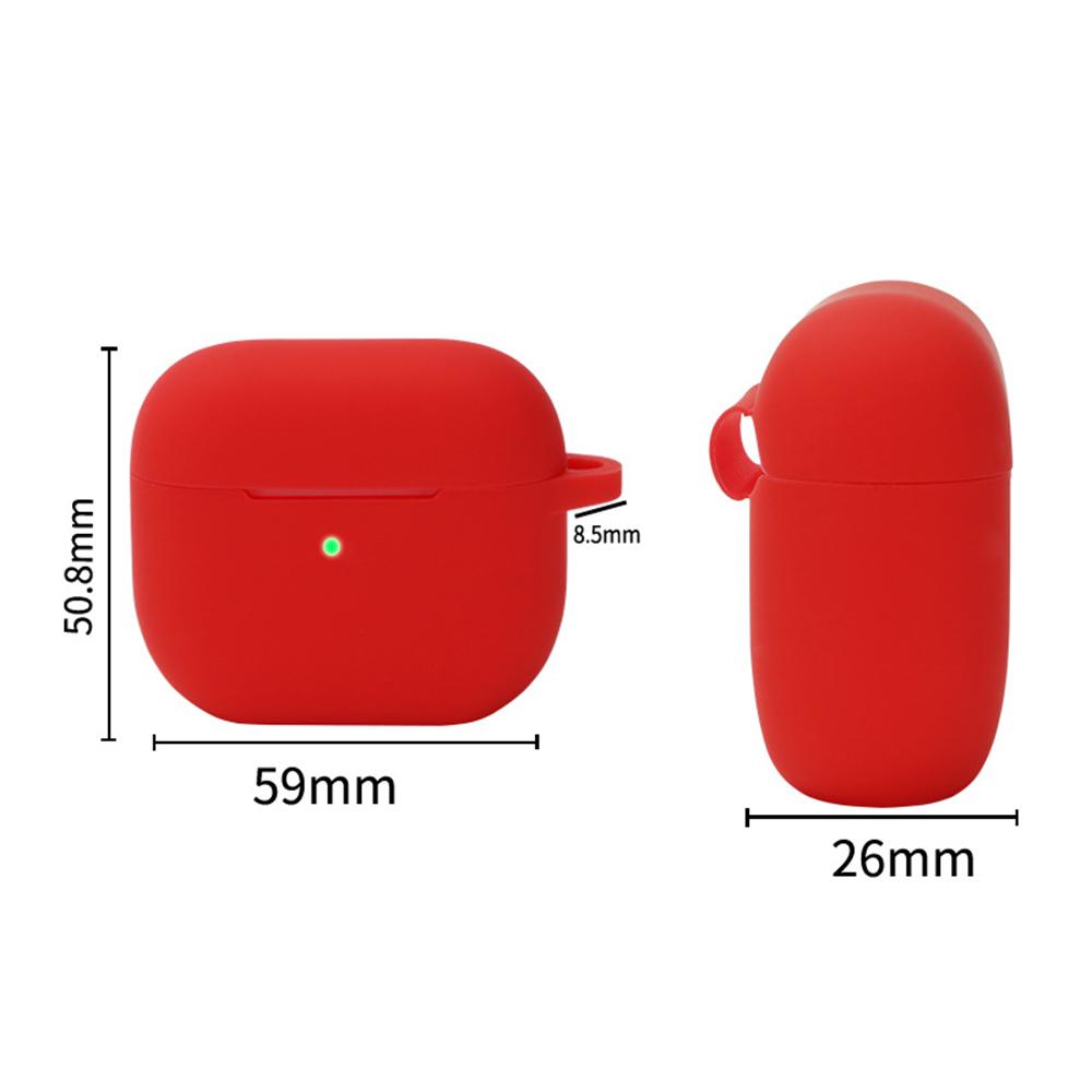 For Apple AirPods 4 Silicone Case Luminous Bluetooth-compatible Earphone Protective Cover with Lanyard