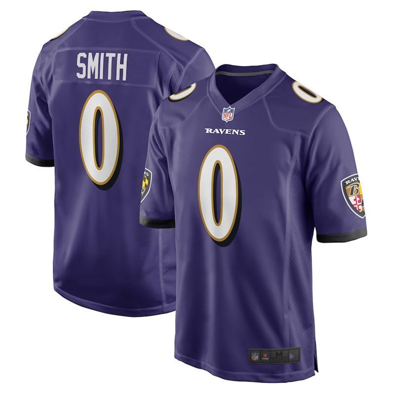 Baltimore Ravens 0 Smith Mens Football Jersey 2nd Gen Sports Fan Game Day Apparel