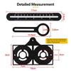 9/6 Fold Aluminium Alloy Angle Ruler Finder Measuring Ruler Perforated Mold Template Tool Izer Locator Drill Guide Tile Hole