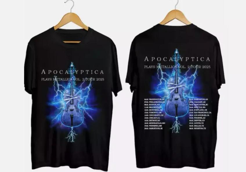 Apocalyptica 2026 Tour Shirt, Apocalyptica Band Fan T-S T-Shirt shirt XL