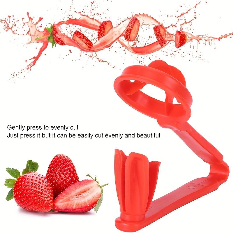 3pcs Fruit Cutter Set , Mini Tomato, Grape, Strawberry , Blueberry Slicer , Durable Plastic, Manual Kitchen Gadget for Effortless Fruit Prep
