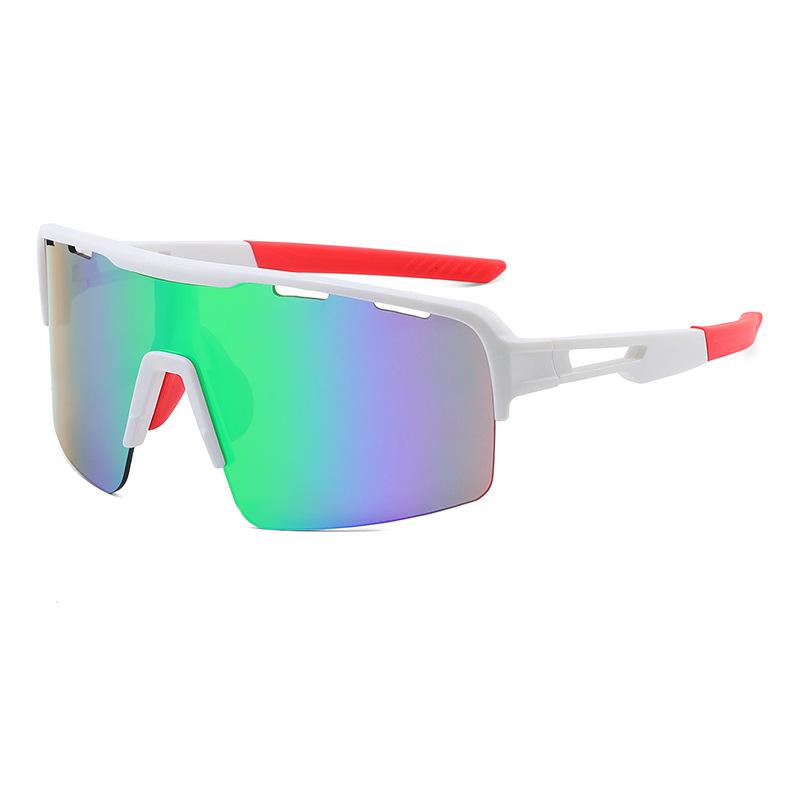 

2024 New Fashion Cycling Glasses Outdoor Sports Integrated Large Frame Sunglasses Cross Border Colorful Wholesale