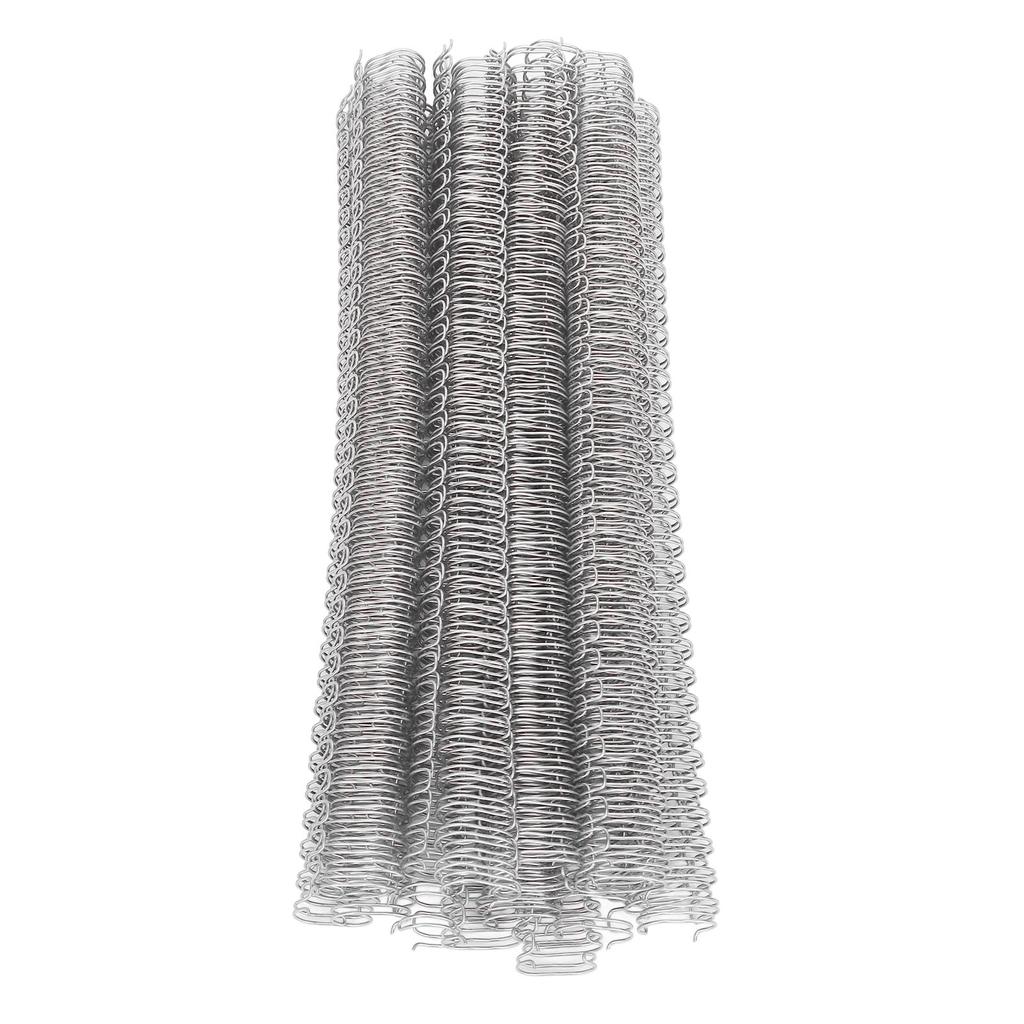 100PCS Spiral Binding Coils 34 Loops 3:1 Pitch  Paper Double Wire Binding Spines 120 Sheets Capaci