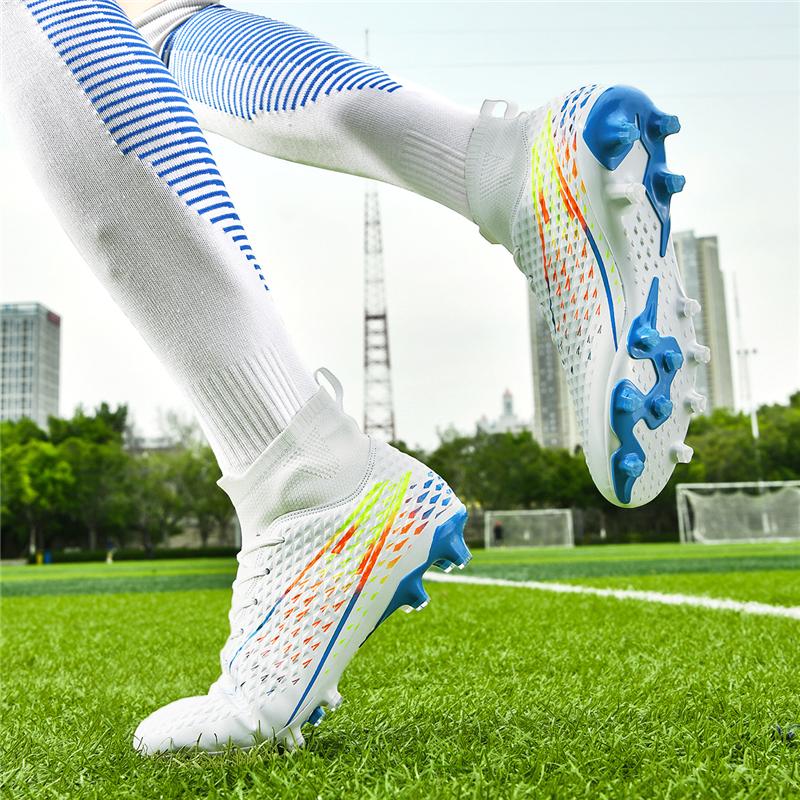 2024 Fotballsko for menn, stor størrelse Ultralette fotballsko Gutter Sklisikre AG/TF Fotballsko Ankelstøvler Unisex