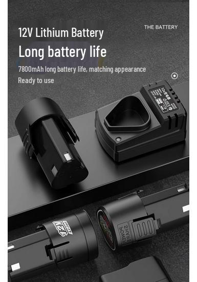 12V Handheld Electric Drill & Screwdriver with 16.8V & 18V Lithium Battery Charger