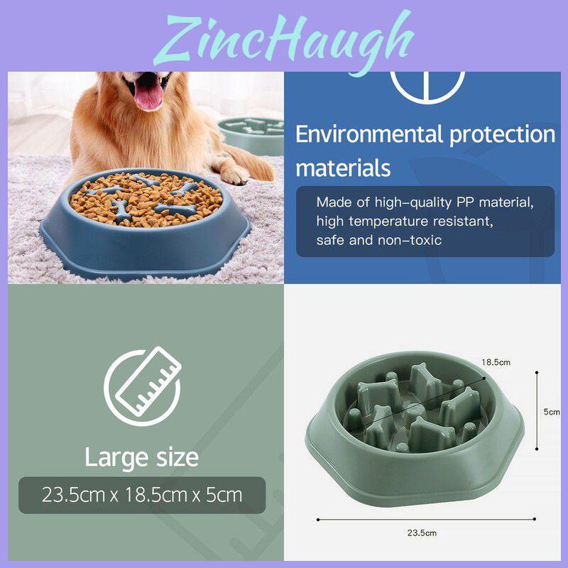 Colorful Anti-choke Slow Feeding Dog Bowl Durable Plastic Pet Food Dish For Small Medium Dogs And Cats