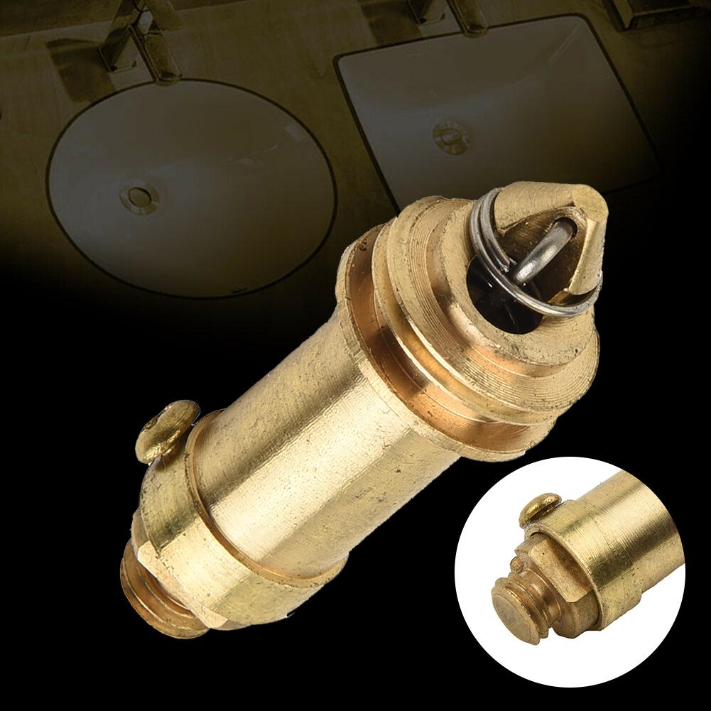 1/ 2 st Badkarstillbehör Avlopp Handfat Diskho Bad Mässing Ersättning Standard Handfat Pop-up Click Clack Propp Bult Fjäderdel