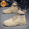 Men's Velvet High Top Boots Are Warm Fashionable Versatile Trendy Lightweight Men's Outdoor Travel Shoes