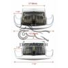 For Harley Electra Glide Ultra Classic FLHTCU LED Chrome Motorcycle Front Fender Tip Light Rear Tailing Edge Driving Brake
