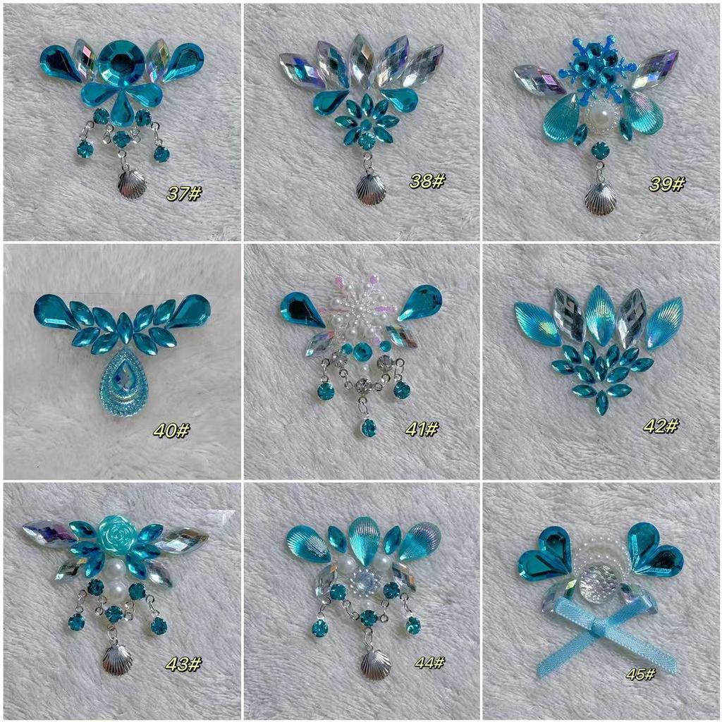 Self-Adhesive Children's Forehead Stickers for Princess Makeup and Ancient Costume Stage Performance