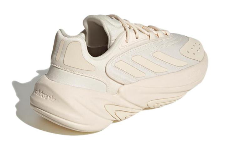 adidas Originals Ozelia J Fabric Slip Resistant Abrasion Resistant Low Top Sports Casual Shoes Ecru GV8992